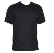 10 x Mens T-SHIRT Black blank plain tee S - 3XL Bulk Plus 1 x BONUS Beanie