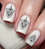 Floral Mandala Nail Art Decal Sticker