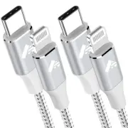 USB C to Lightening Cable 3M 2Pack, Extra Long iPhone Charger Cable Apple MFi