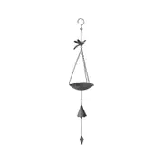 Hanging Birdfeeder W Dragonfly & Petal Bell 18x86cm