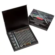 Derwent Graphitint Watersoluble Graphite Pencils Mixed Media Set of 19