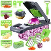 16 In 1 Vegetable Chopper Slicer- Spiralizer Vegetable Slicer - Onion Chopper...