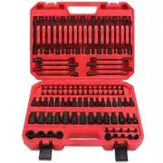 107Pc Hex & Torx Bit Socket Set E-Torx Extra Long Allen Key Sockets Metric & SAE