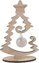 Trees Wooden Table Decoration - Wood Christmas Tree - Table Centerpieces Ornaments Rustic Tabletop Decoration - Small Desktop Christmas Tree Standing Wooden Christmas Tree for Window Sill Living Room