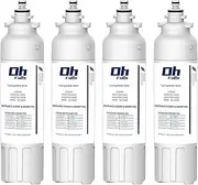 [OHFULLS] LT800P Refrigerator Water Filter Replacement, Compatible with LG LT800P, ADQ73613401, ADQ73613402, ADQ73613408, ADQ75795104, Kenmore 9490, 46-9490, LSXS26326S Fridge Filter, 4-Pack