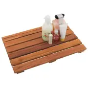 Teak Shower Mat, Non-Slip Bath Mat, Luxury Spa Mat, Wooden Mat for Bathtub, 2...