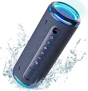 [Tronsmart] T7 Lite Bluetooth Speaker - Wireless Portable Speaker with Powerful 24W Bass, IPX7 Waterproof, 24H Playtime, LED Lights, App Control, True Wireless Stereo for Party, Outdoors, Travel, Sport