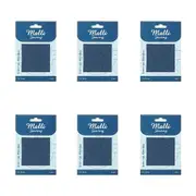 6PK Malli Sewing Polycotton Iron-On Mender Fabric Repair Patch 1224x9cm Blue