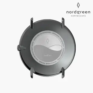 【Nordgreen 官方直營】Native 本真 深空灰系列 指針三珠精鋼錶帶手錶 40mm