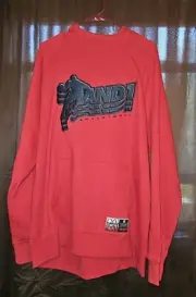 And1 Mens 2XL RED Hoodie Sweatshirt Winter Warm