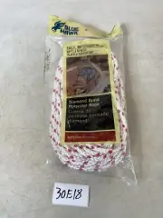 BLUE HAWK 5/16X50 FT 230 LB DIAMOND BRAID POLYESTER ROPE NEW IN PACK 30E18