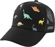 [RARITYUS] Toddler Baseball Hat Baby Sun Hat Mesh Cotton Trucker Hats Dinosaur Outdoor Summer Cap for Boys Girls 0-3T