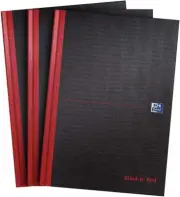 Oxford A4 Notebook, Hardback Casebound, Pack of 3