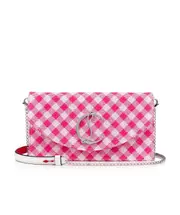 Checkered shoulder bag One size Pink