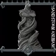 Sandstorm Anubis Resin Miniature 28mm 32mm Dungeon Dragons D&D RPG
