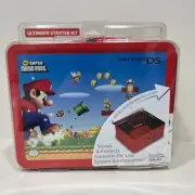 Nintendo DS Lite Super Mario Bros Starter Kit Metal Lunchbox 2007 Movie Sealed