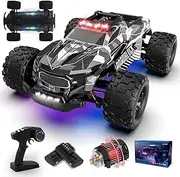 Remote Control Car 1:12 with Lights, 48 km/h Brushless Motor RC Car, Off-Road Hobby Grade