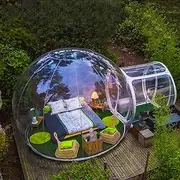 Inflatable Clear House, Bubble Camping Tent, Inflatable Bubble Dome House, Balloon Bounce House for DIY Outdoor Family Backyard Camping Stargazing,4M