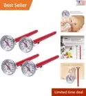 Dial Thermometer - Fast Reading - Best for Coffee Drinks, Chocolate - 4-Pack