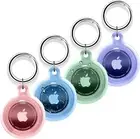 Airtag Holder, Jelly Color Airtag Case Waterproof Apple Air Tag Case 4 Pack
