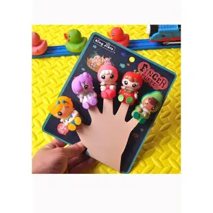 寶寶手指玩偶動物手指套軟膠嬰兒互動講故事手偶指偶兒童恐龍玩具