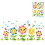 Nevenka Creative Cartoon Removable 3D Wall Stickers Smiley Sunflower Decoration For Children Room-15