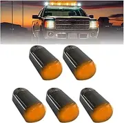 No Drill Car Cab Lights, Solar Powered Cab Lights for Truck, Wireless Cab Lights for Truck, Punch-Free Cab Lights Roof Lights, Solar Led Lights Vibration Sensor Cab Lights for Trucks