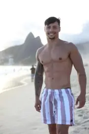 [L109] Male Model Showing Off Body Fine Art Hunky Physique MATTE OR GLOSS OPTION