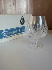 5 pc Waterford Crystal Brandy Balloon Glasses, Connoisseur Lismore NIB Set Boxed