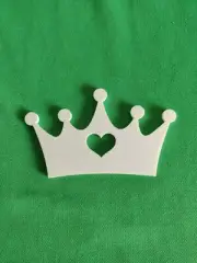 SHABBY CHIC- CROWN HEART ARCHITECTURAL FURNITURE APPLIQUE *EBAY'S LOWEST PRICE