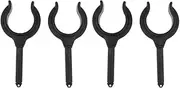 Okiyakusama 2X 2pcs Black Nylon Marine Boat Dinghy Oar Lock Rowlock Side