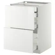 METOD base cb 2 frnts/2 low/1 md/1 hi drw, white Maximera/Ringhult white, 60x60x80 cm