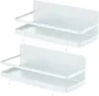 2 Pack - Magnetic Spice Rack, Fridge Organizer Shelf, Side Wall Refrigerator ...