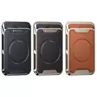 Magnetic Wallet Card Holder for iPhone Vegan Leather Magnetic Card Holder Wallet