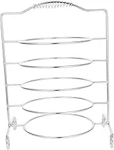 ABOOFAN Sturdy Iron 5-tier Dessert Tray Display Versatile Pan Rack for Indoor Outdoor Kitchens
