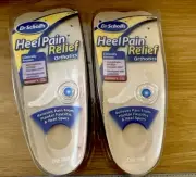 Dr. Scholl’s Heel Pain Relief Orthotics Women’s Size 5-12 2 pack NOS