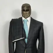 NWT $4250 Canali Exclusive Pure Wool 150'S CHECK Suit Dark Gray 40US/50IT LONG