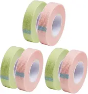 AUTSUPPL 6 Rolls Lash Isolation Tape Eyeshadow Pads False Lash Mascara Medical Adhesive Tape Eyelash Fixed Tapes Eyelash Extension Wraps Supplies Strip Eyelash Extension Tape Non-Woven Tape