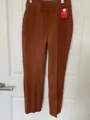 NWT Spanx On the Go Ankle Slim Straight Pants Bronze Glow Women XS Petite