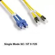 3m/9.84ft SC/ST Duplex 9/125 Single-Mode Fiber Optic Patch Cable OFNR Ethernet