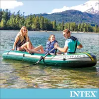 在飛比找PChome24h購物優惠-INTEX SEAHAWK 3人座休閒橡皮艇(68380)