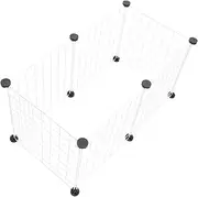 NOLITOY 1Set Pet Enclosure Wire Crate for Cats and Dogs Breathable Fence with Multi Angle Connectors Easy Assembly Playpen for Indoor and Outdoor Use