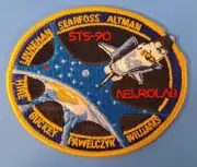 NASA STS-90 Crew Patch Space Shuttle Columbia, Final Spacelab Mission
