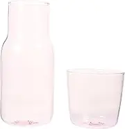 WATIIFUFU Portable Bedside Carafe Glass Kettle Water Container Home Accessory Enhance Your Decor