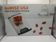 GO WISE USA STAINLESS STEEL DIGITAL KITCHEN FOOD SCALE TIMER & ALARM NEW!!!
