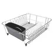 D.Line Chrome Dish Rack with Caddy - Large