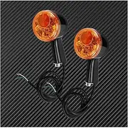 Motorcycle Indicators Turning For Harley For Sportster XL 883 Iron 1200 48 For Nightster 1992-Up Motorcycle Rear Turn Signals LED Light Brake Indicator Running(Black Orange)