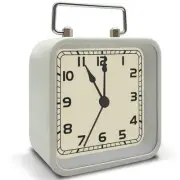 Retro Small Alarm Clock, Silent Quartz Movement with Night Light, Decorative ...