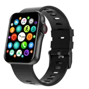 1.6 Inch Waterproof Smart Watch With Ips Colour Screen Sport Sleep Heart Rate Monitoring Black Smart Watches