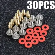 30Pcs 10mm Screws Red Washers Assorted M3 Computer Golden Riser Silver Set